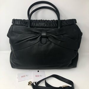 RED VALENTINO BOW TOTE BAG